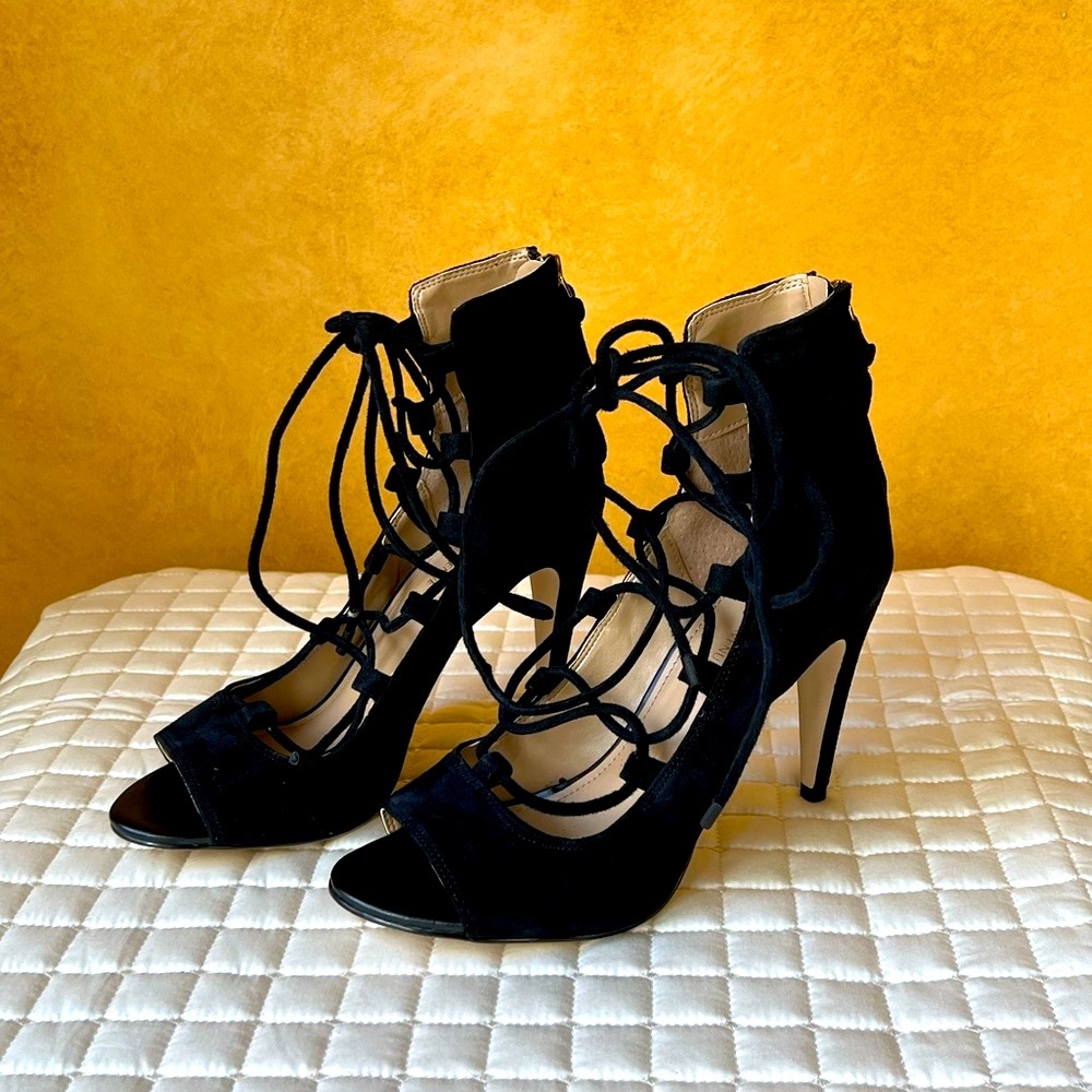 Saks Fifth Avenue Naylee Lace Up Pumps - Picture 2 of 7